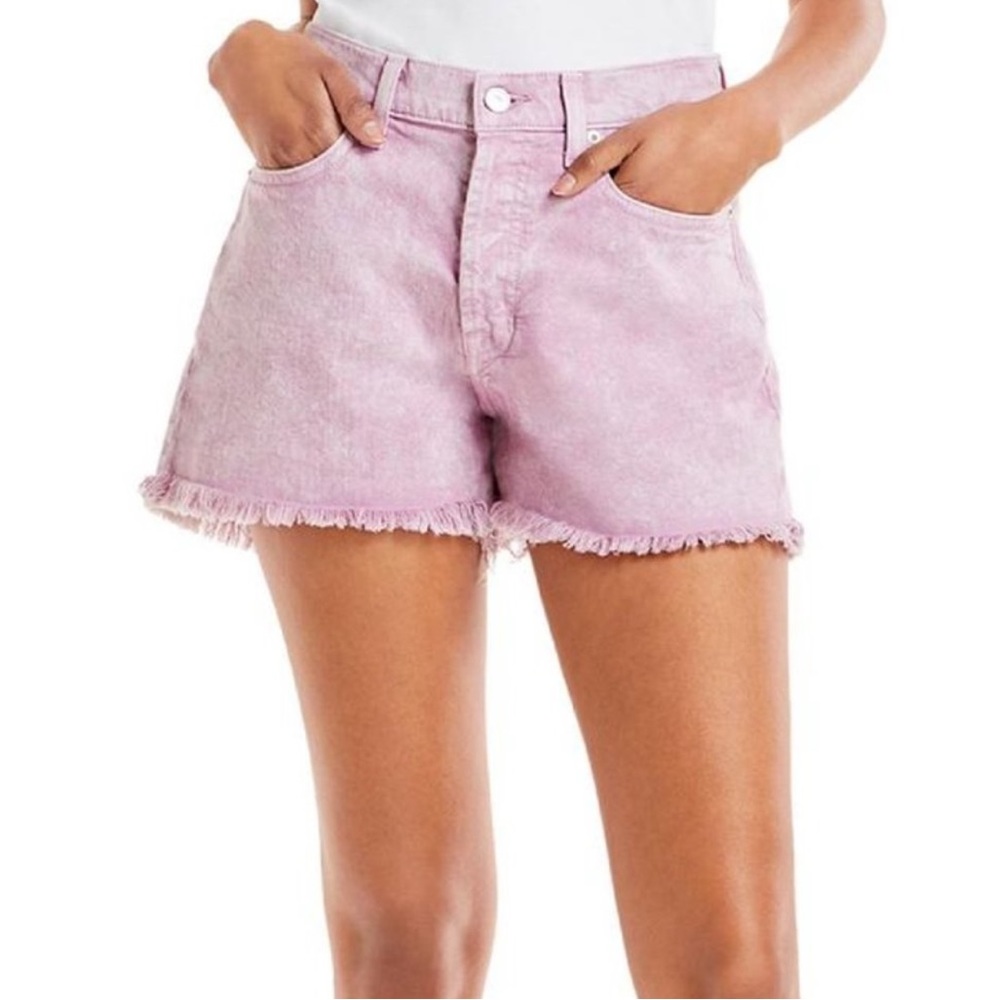 7 For All Mankind Pink Jean Shorts